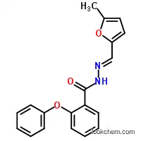Molecular Structure of 113906-27-7 (2-Phenoxybenzoicacid-[(5-methyl-2-furanyl)methylene]hydrazide)